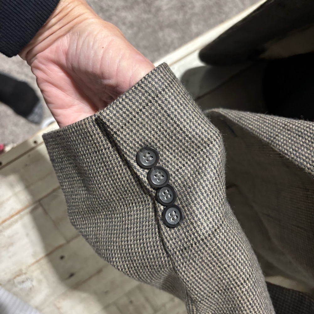 Men's Vintage Oscar De La Renta Hoodstooth Blazer-Sz 42 L - Picture 4 of 7